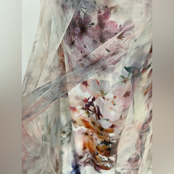 Rene Ruiz Collection Tulle Overlay Gown Long Dress - Picture 8 of 13